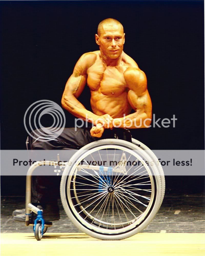 Wheelchair Bodybuilder Rich "The Freak on Wheels" Knapp Bodybuilding